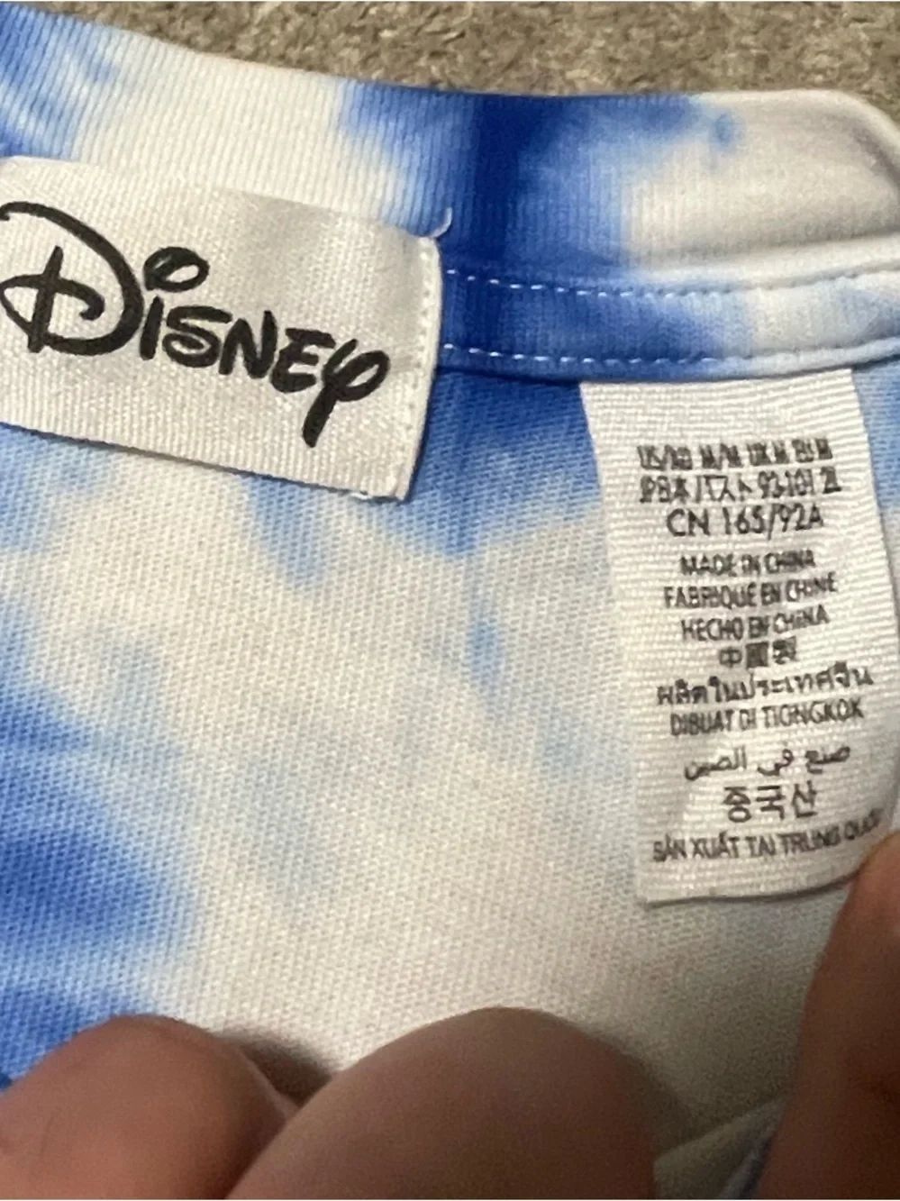 NWOT - Lady and The Tramp Graphic Tie-Dye Shirt